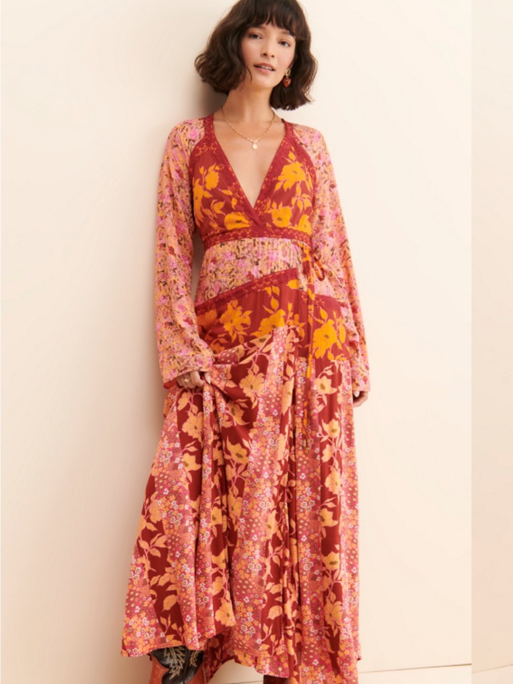 Free People Tilda Wrap dress! M